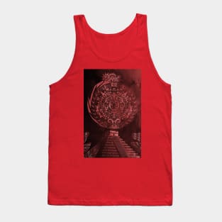 red mictlan in aztec calendar ecopop Tank Top